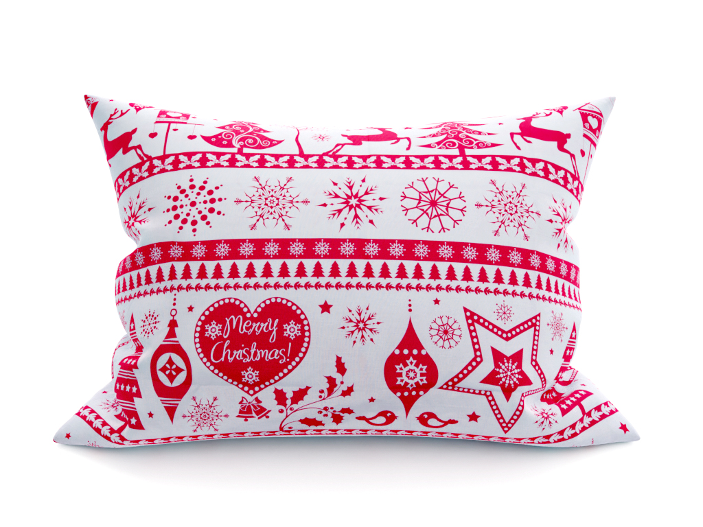 Karácsonyi piros párnahuzat 50 x 70 cm