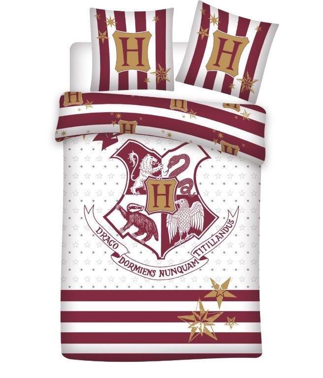 Harry Potter bordó csíkos gyermek ágyneműhuzat