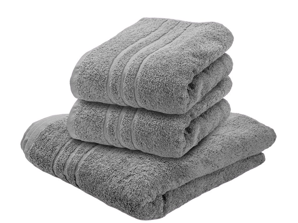 CLASSIC világosszürke 2db fürdőlepedő 70x140 cm, 100% pamut