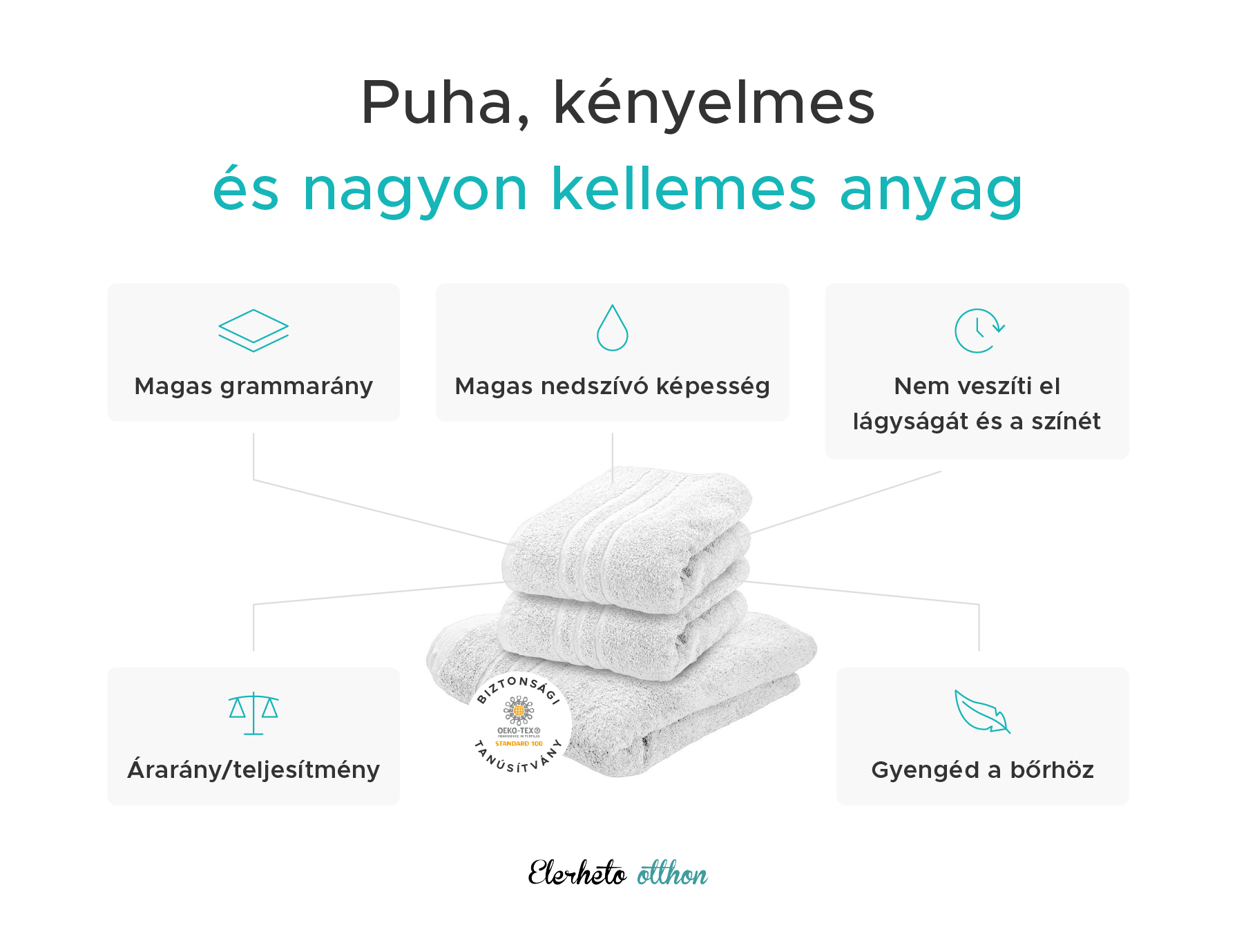 Comfort krém törölköző