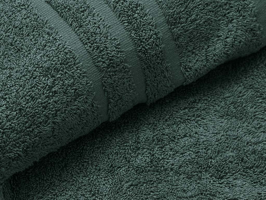 Comfort sötétzöld fürdőlepedő