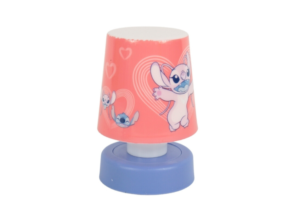 LED gyerek éjjeli lámpa LILO & STITCH 11 cm rózsaszín