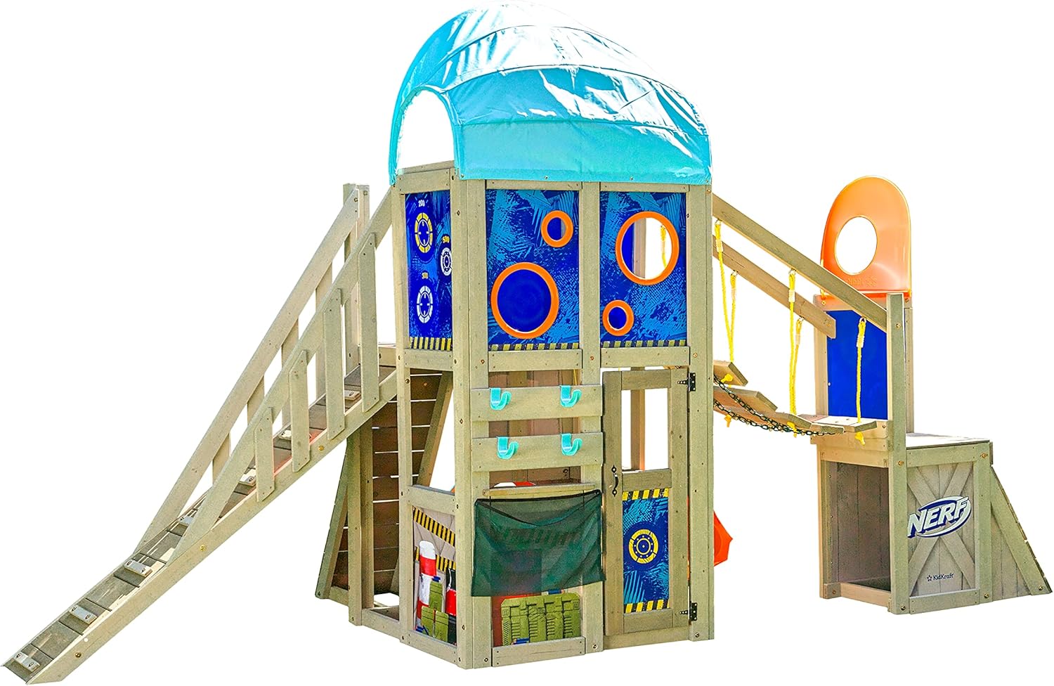 NERF BATTLE FORT kerti játszótér 4,45x1,84 m