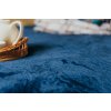 Sötétkék mikroplüss lepedő 180x200 cm