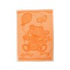 Dětský ručník BEBÉ medvídek oranžový 30x50 cm s balónkem