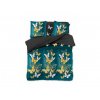 Povlečení z mikrovlákna ZLATÝ A BÍLÝ MOTÝL černé (Ágyneműhuzat mérete 70x90 cm, 140x200 cm)