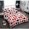 44820 3 povleceni z mikrovlakna red and black hearts bile