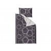 Designové bavlněné povlečení BUBBLES černé pro moderní ložnici