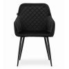 49480 2 cerne sametove jidelni kreslo nugat