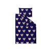 Moderní povlečení GOLBINO tmavě modré s motivem lásky