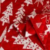 Piros ágytakaró CHRISTMAS TREES