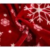 Povlečení SNOWFALL červené – mikroplyš s motivem sněhových vloček