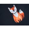 Povlečení FOXES – černé mikrovlákno s liščím motivem