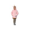 HOODIE UNICORN rózsaszín gyermek ujjas pléd ujjal és kapucnival