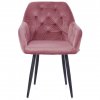 53705 3 ruzove sametove jidelni kreslo argento