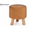 46317 kulaty korkovy taburet cork