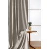 53999 9 2x svetle sedy zatemnovaci zaves velvet s kovovymi krouzky 135x250 cm