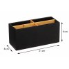 46938 1 cerny organizer se 4 prihradkami natureo