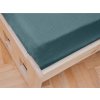 Jersey sötétzöld lepedő gyerekágyhoz 70 x 140 cm