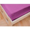 Jersey sötétlila lepedő gyerekágyhoz 70 x 140 cm