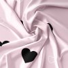 Stylové růžové povlečení CORAZON s romantickým vzorem srdcí