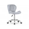 AVOLA VELVET irodai szék, világosszürke