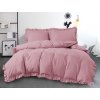 Povlečení z mikrovlákna s volánky VIRGINIA růžové (Ágyneműhuzat mérete 70 x 80 cm | 140 x 200 cm)