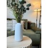 56610 2 bila keramicka vaza debbie 28 cm
