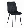 Černá sametová jídelní židle LIBRA – luxusní a moderní design