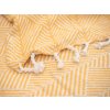 59752 2 pled z recyklovane bavlny take a plaid 125x150 cm zluty