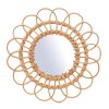60895 kulate zrcadlo sun petals ratanovy ram prumer 50 cm