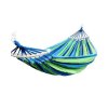 Pohodlná modro-zelená houpací síť HAMAK s polštářem pro dva