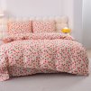 Moderní růžové povlečení STRAWBERRY z mikrovlákna s jahodovým vzorem