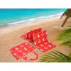 Strand nyugágy KOTVA 180x50 cm, piros