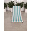 Lehátko SAND s tyrkysovými pruhy - stylové plážové skládací lehátko