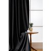 VELVET fekete sötétítő függöny 140x250 cm (2 db), fém karikákkal