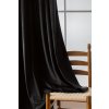 VELVET fekete sötétítő függöny 140x250 cm (2 db), fém karikákkal