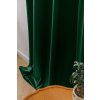 VELVET sötétzöld sötétítő függöny 140x250 cm (2 db), rojtos szalaggal