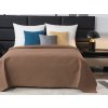 Elegantní hnědý přehoz na postel CADIZO 200x220 cm se vzorem