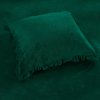 Luxusní povlečení mikroplyš KOLANTE tmavě zelené pro moderní ložnici