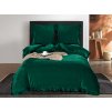 Povlečení mikroplyš KOLANTE tmavě zelené – luxusní hebkost