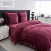 Elegantní vínové povlečení mikroplyš KOLANTE pro pohodlný spánek