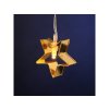 LED fénylánc GOLD STARS 140 cm arany