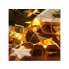 LED fénylánc GOLD STARS 140 cm arany