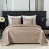 Kvalitní a elegantní přehoz na postel se vzorem WICKER béžový