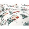 SNOWY HOUSES fehér pamut ágyneműhuzat