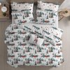 SNOWY HOUSES fehér pamut ágyneműhuzat