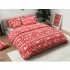 WINTER CHARM piros pamut ágyneműhuzat