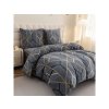 Mikroplyšové povlečení ONTARIO šedé – moderní design