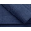 Elegáns sötétkék ELEGANZA törölköző, 50x100 cm, prémium pamutból, bordúrával